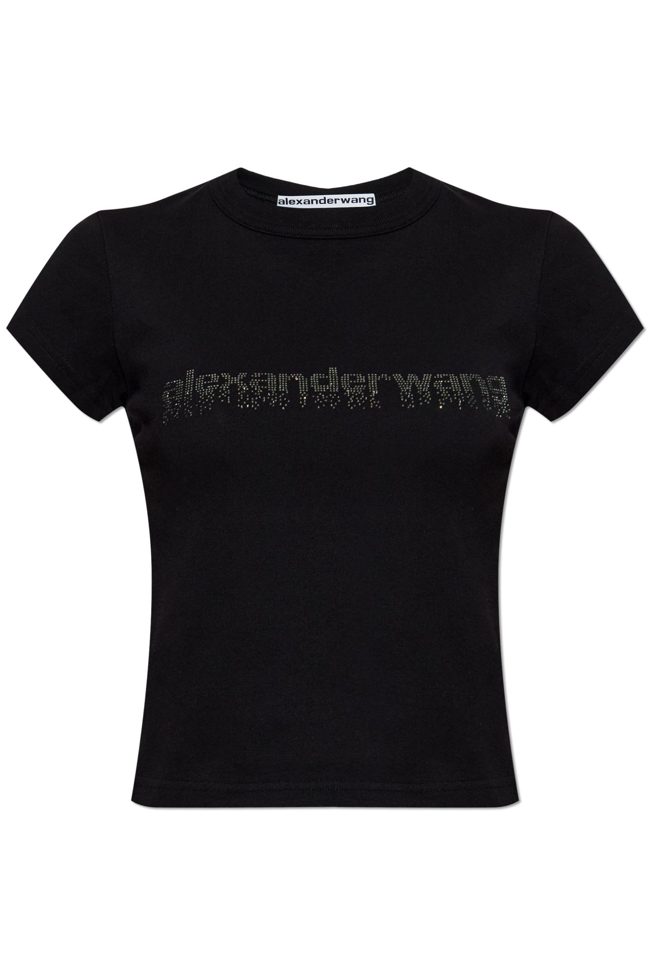 Black T-shirt with logo Alexander Wang - Vitkac GB